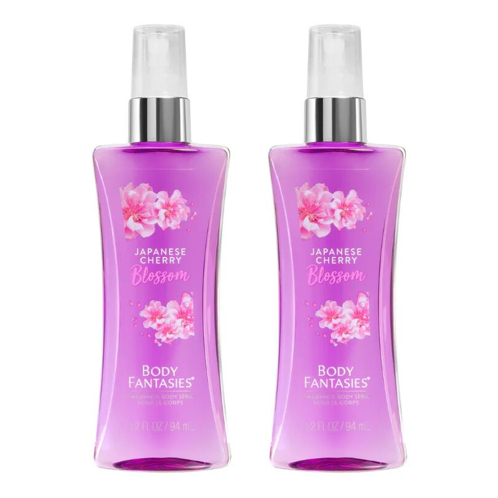 Body Fantasies Bundle of 2 Japanese Cherry Blossom 94ml Body Spray