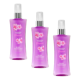 Body Fantasies Japanese Cherry Blossom Body Spray 94ml Pack of 3
