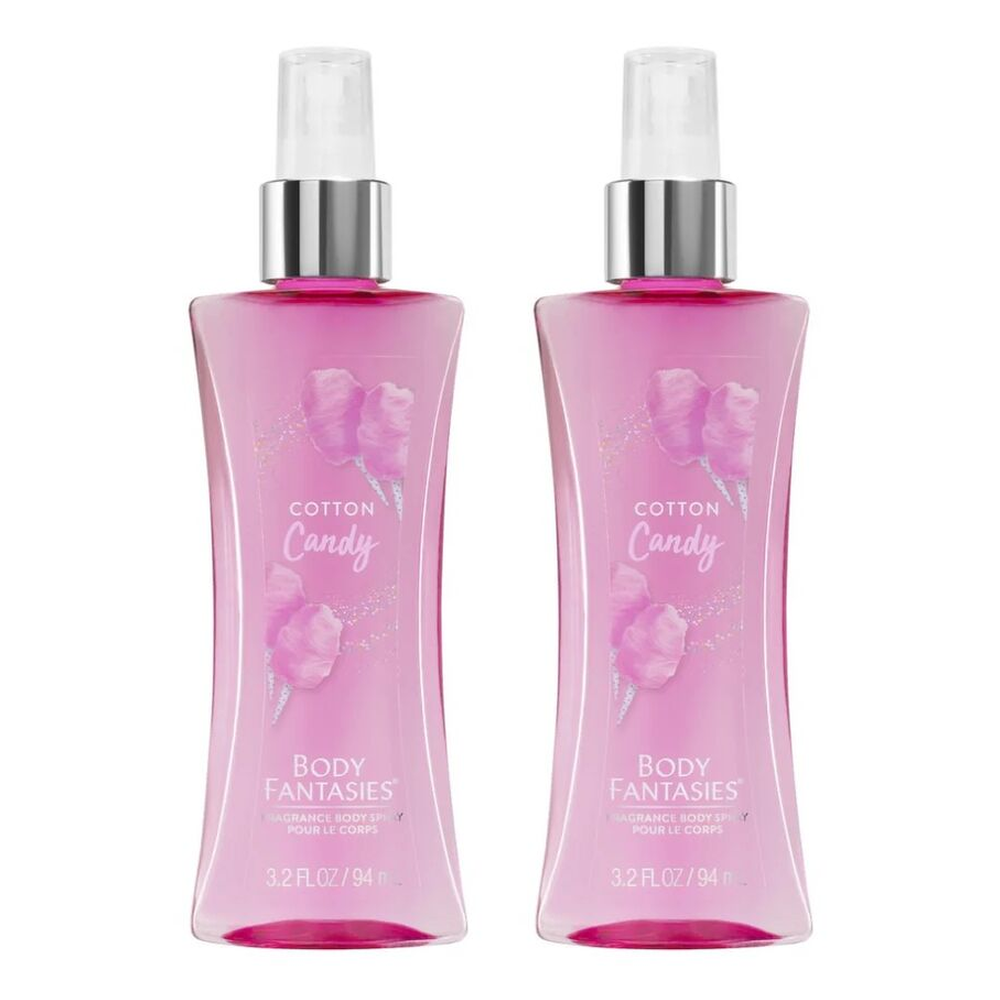 Body Fantasies Cotton Candy Body Spray 94ml Bundle of 2