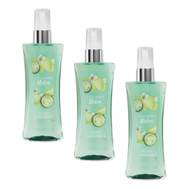 Body Fantasies Cucumber Melon Body Spray 94ml 3 Pack
