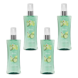 Body Fantasies Cucumber Melon Body Spray 94ml Bundle of 4