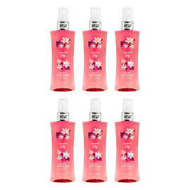 Body Fantasies Jasmine and Lily Body Spray 94ml Bundle of 6