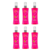 Body Fantasies Pink Vanilla Kiss Body Spray 94ml 6 Pack Bundle