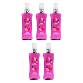 Body Fantasies Dreamy Pomegranate Body Spray 94ml Pack of 5 Bundle