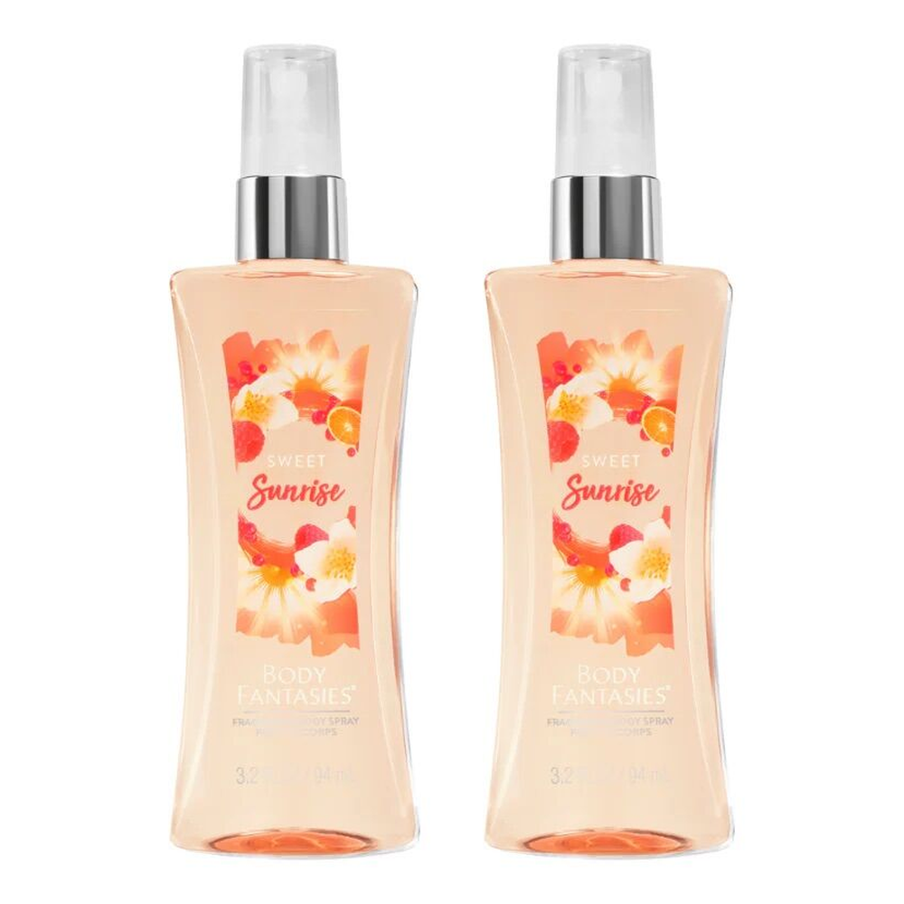 Body Fantasies Sweet Sunrise Body Spray 94ml Bundle of 2