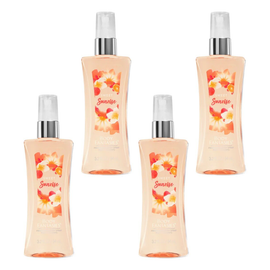 Body Fantasies Sweet Sunrise Body Spray 94ml Bundle of 4