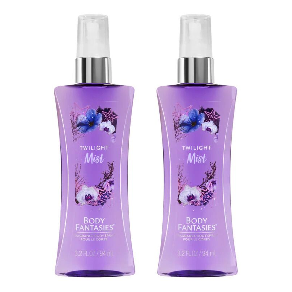 Body Fantasies Twilight Mist 94ml Body Spray Bundle of 2