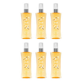 Body Fantasies Vanilla Body Spray 94ml Bundle of 6