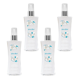 Body Fantasies White Musk Fragrance Body Spray 94ml Bundle of 4