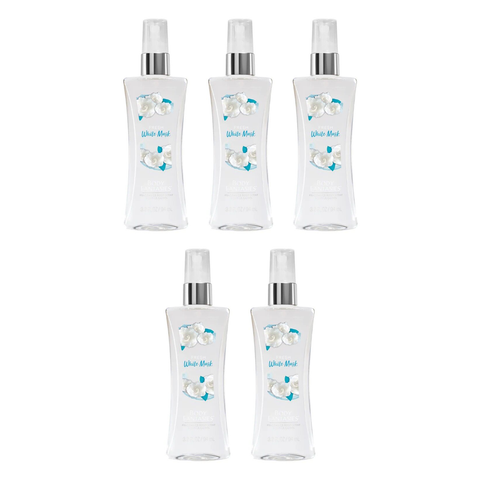 Body Fantasies White Musk Body Spray 94ml Bundle of 5