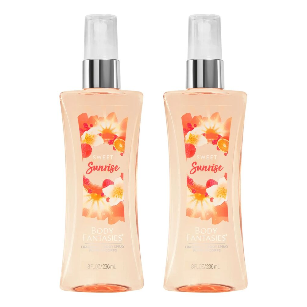 Body Fantasies Sweet Sunrise Body Spray 236ml Bundle of 2