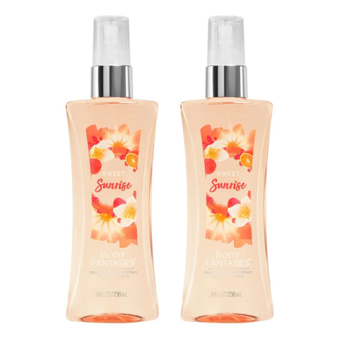 Body Fantasies Sweet Sunrise Body Spray 236ml Bundle of 2