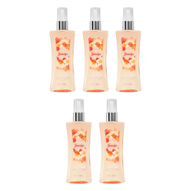Body Fantasies Sweet Sunrise Fragrance Body Spray 5 Pack 236ml Each