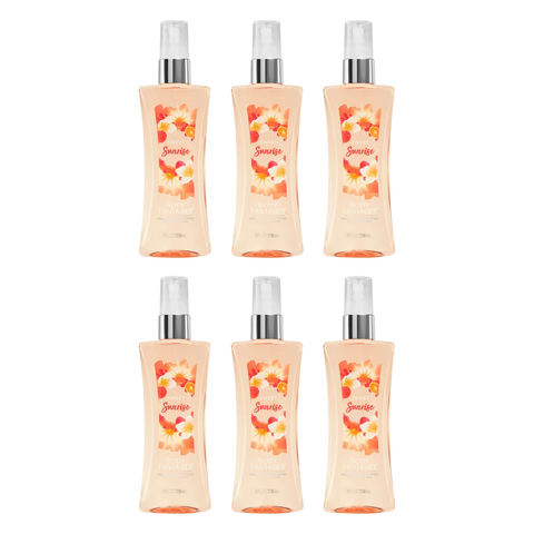Body Fantasies Sweet Sunrise Body Spray 236ml Bundle of 6