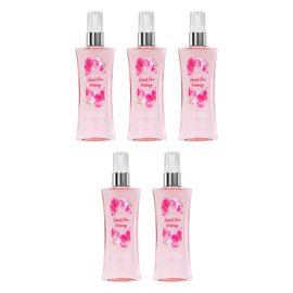 Body Fantasies Pink Sweet Pea Fantasy Body Spray 236ml Pack of 5