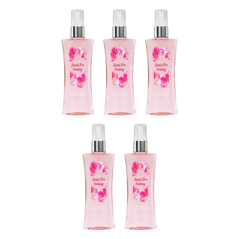 Body Fantasies Pink Sweet Pea Fantasy Body Spray 236ml Pack of 5