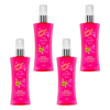 Body Fantasies Pink Vanilla Kiss Body Spray 236ml Bundle of 4