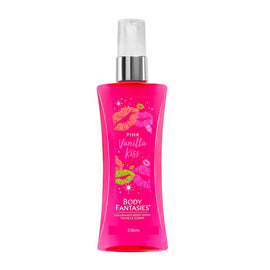 Body Fantasies Pink Vanilla Kiss Body Spray 236ml Fruity Vanilla Mist