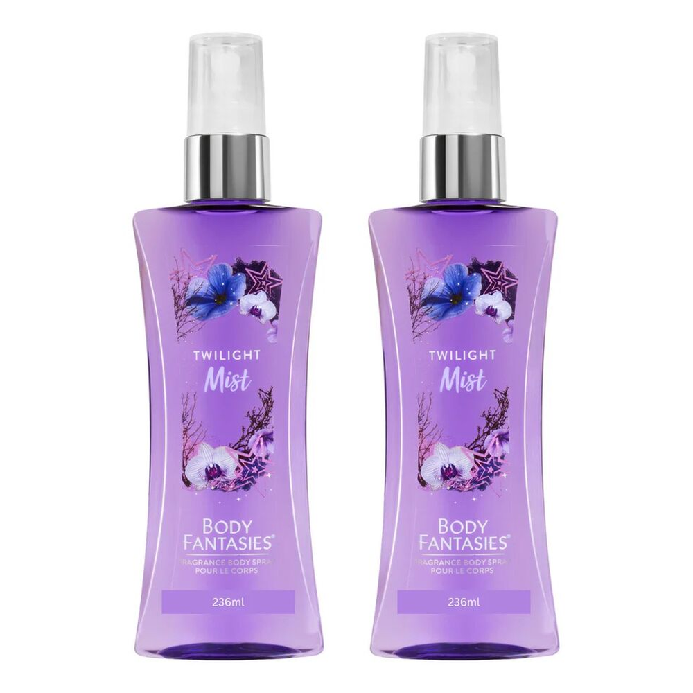 Body Fantasies Twilight Mist Coconut Vanilla 236ml Bundle of 2