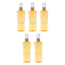 Body Fantasies Vanilla Fragrance Body Spray 236ml Bundle of 5