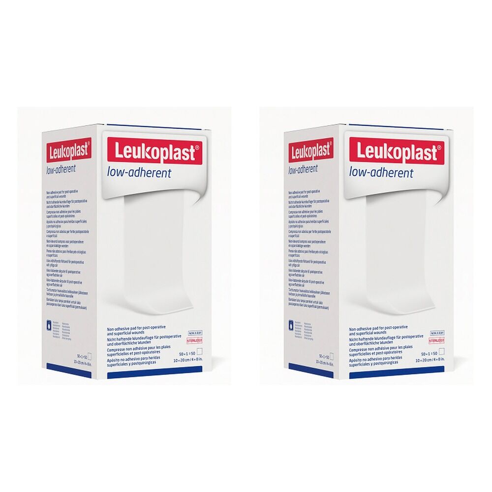 Leuko Leukoplast Low Adherent Sterile Dressing Roll 10 x 20m Box of Bundle of 2