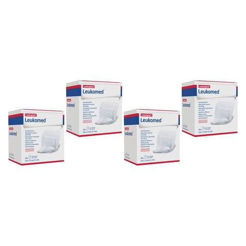 Leuko Leukomed T Sterile Wound Dressing 5cm x 7.2cm White 50 Pack Bundle of 4
