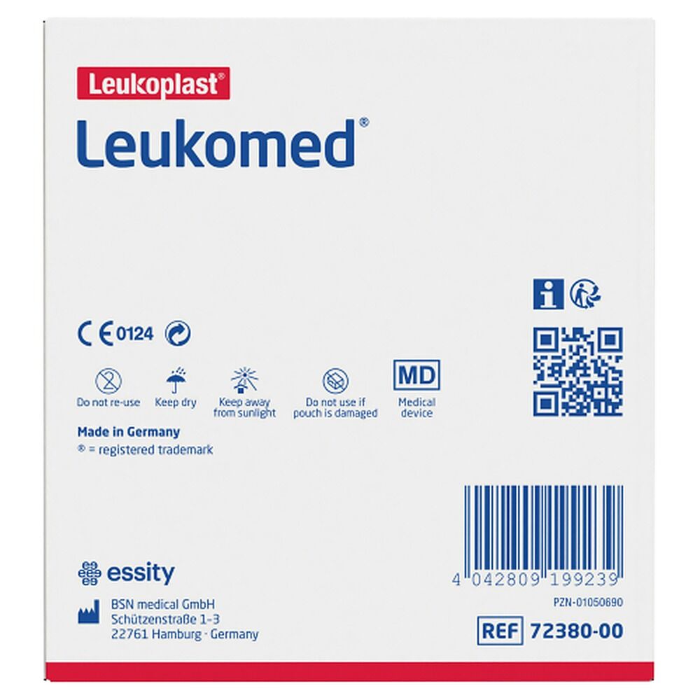 Leuko Leukomed T Sterile Wound Dressing 5cm x 7.2cm White 50 Pack