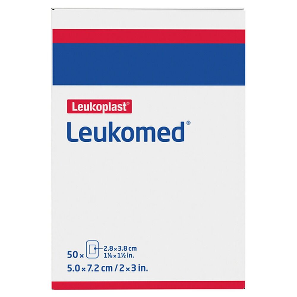Leuko Leukomed T Sterile Wound Dressing 5cm x 7.2cm White 50 Pack
