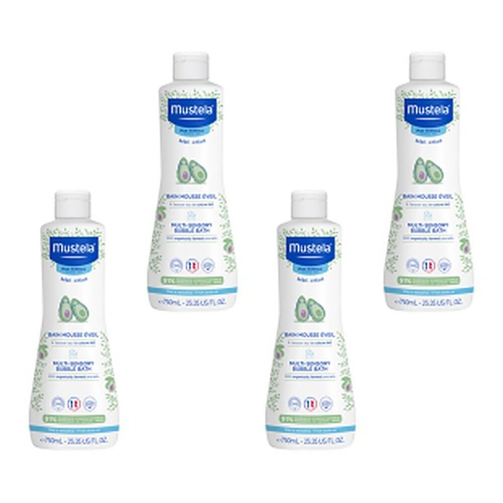 Mustela Multi Sensory Bubble Bath 750mL Pack of 4