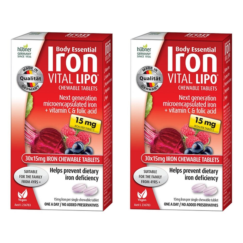 Body Essential Iron Lipo Chewable Pack of 2