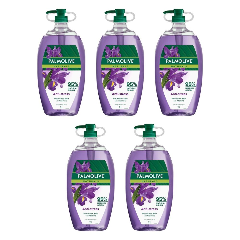 Palmolive Naturals Anti-Stress Body Wash 2L Pack of 5