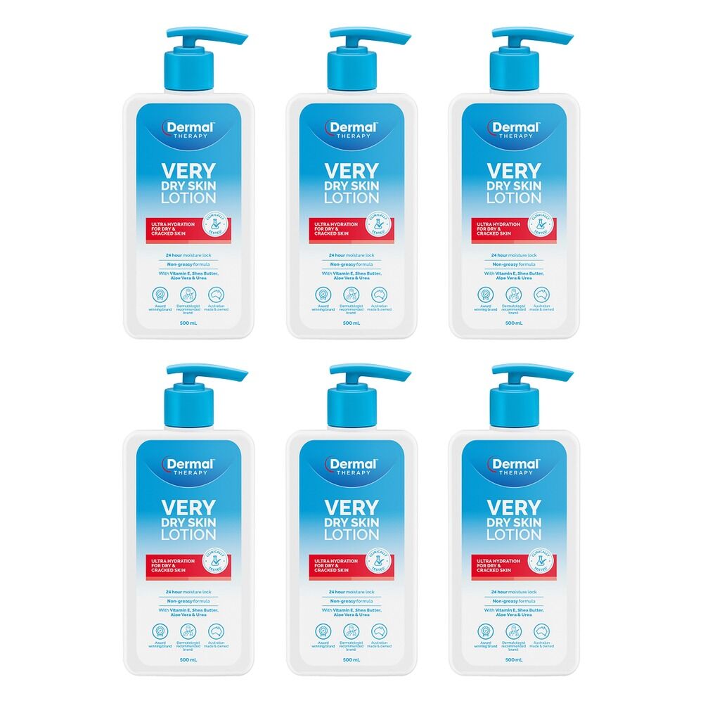 Dermal Therapy Very Dry Skin Lotion 500mL Pack of 6