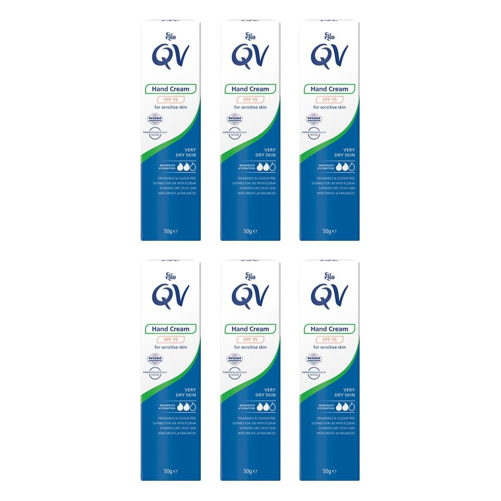 Ego QV Hand Cream SPF15 50g Pack of 6