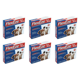FlexEze Reusable Heat Wrap with 2 Heat Patches Pack of 6