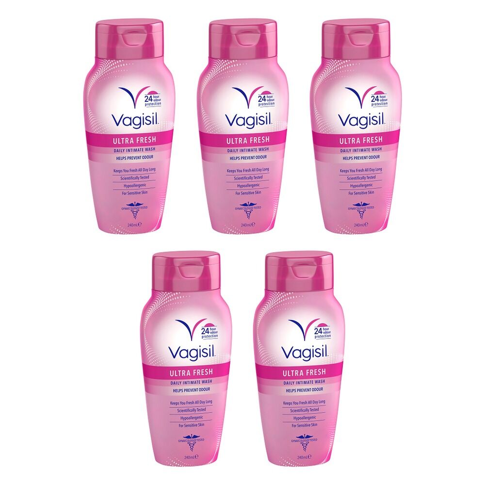 Vagisil Ultra Fresh Intimate Wash 240mL Pack of 5