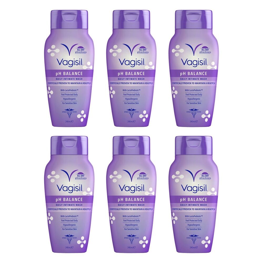 Vagisil pH Balance Intimate Wash 240mL Pack of 6
