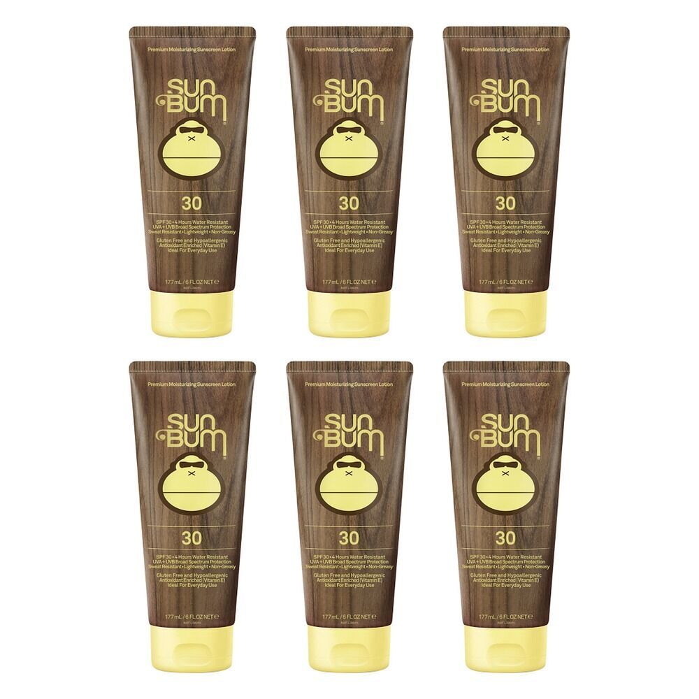 Sun Bum Premium Moisturising Sunscreen Lotion SPF 30 177mL Pack of 6