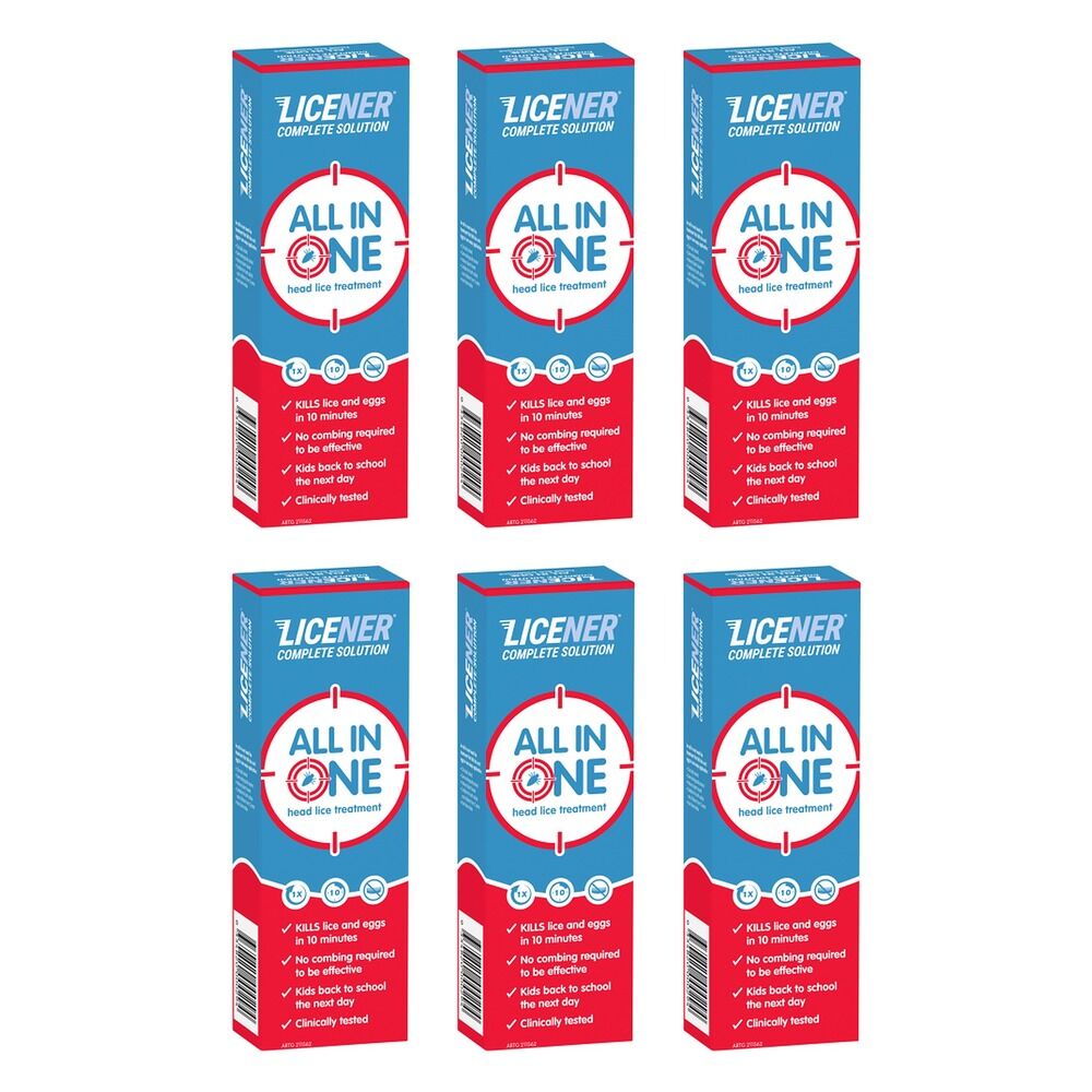 Licener All In One Head Lice Treatment 100mL Pack of 6