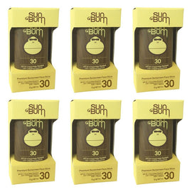 Sun Bum Premium Sunscreen Face Stick SPF 30 13g Pack of 6