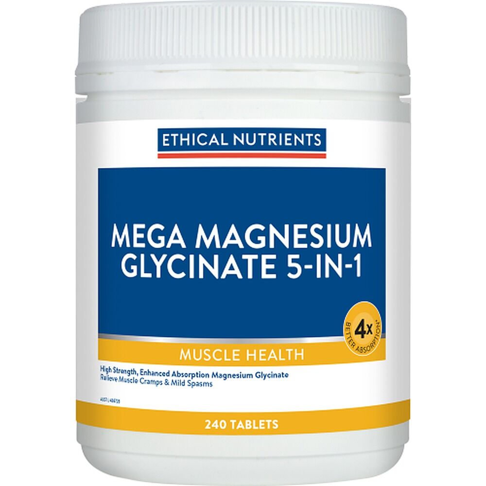 Ethical Nutrients Mega Magnesium Glycinate 5-in-1 240 Tablets