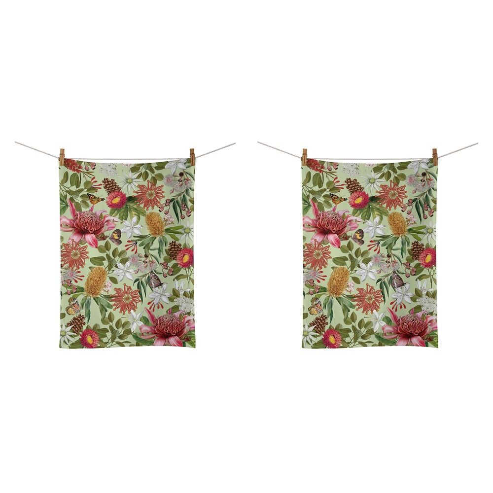 La La Land Tea Towel Botanical Beauty 44 x 64cm Pack of 2