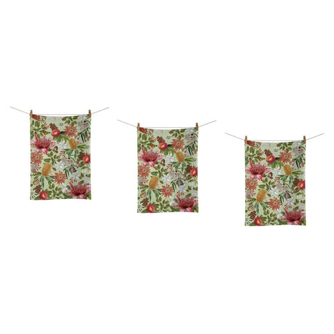 La La Land Tea Towel Botanical Beauty 44 x 64cm Pack of 3