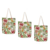 LA LA LAND Shopping Tote Botanical Beauty 45 x 45 x 0.5cm Pack of 3