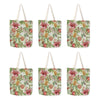 LA LA LAND Shopping Tote Botanical Beauty 45 x 45 x 0.5cm Pack of 6