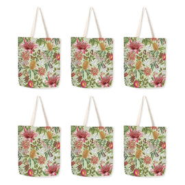 LA LA LAND Shopping Tote Botanical Beauty 45 x 45 x 0.5cm Pack of 6