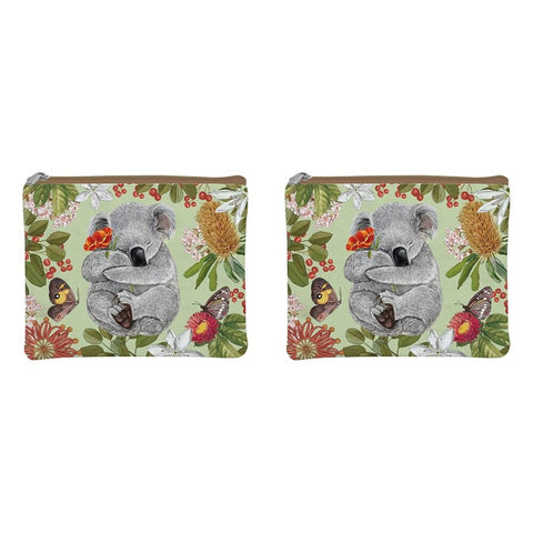 LA LA LAND Coin Purse Botanical Beauty 14 x 14cm Pack of 2