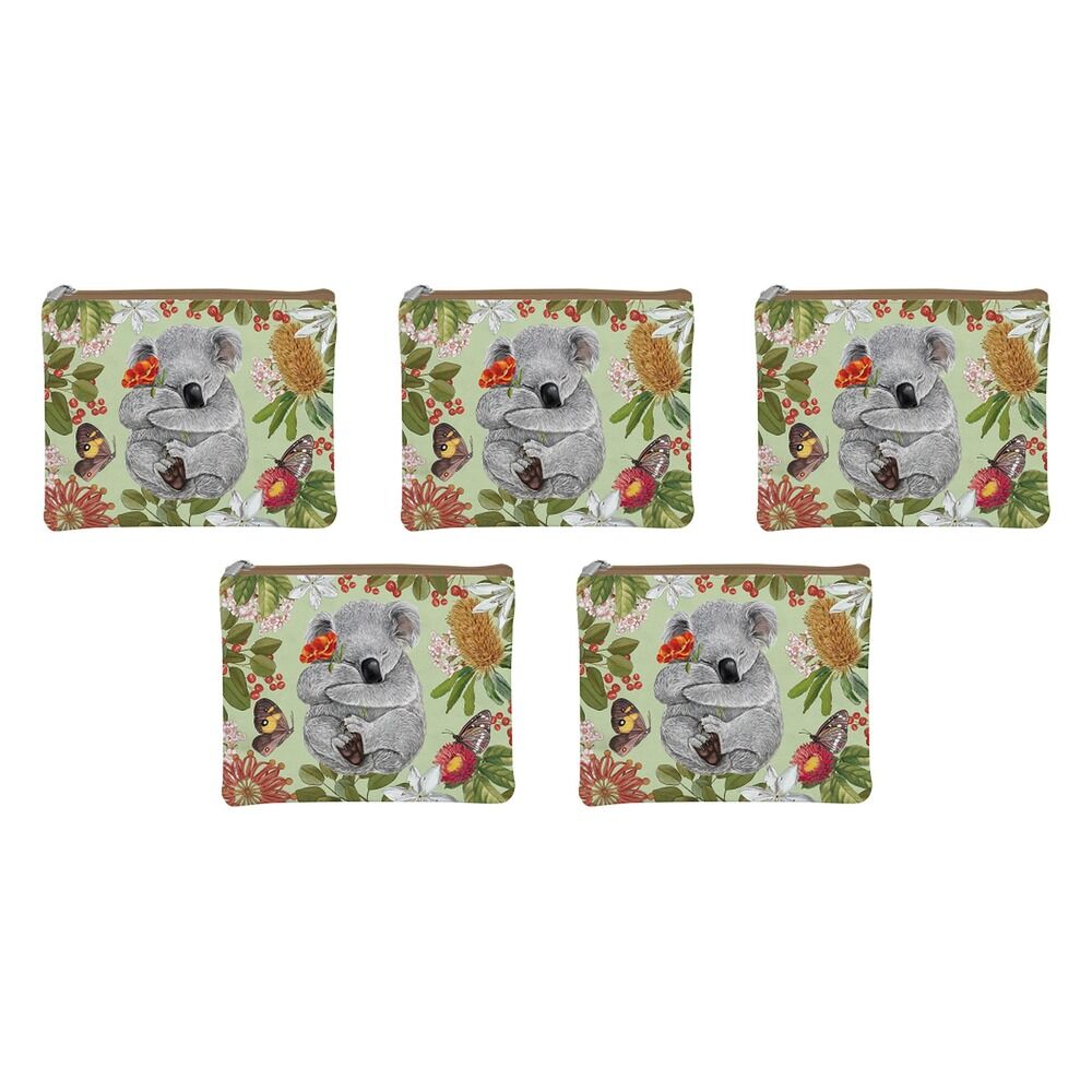 LA LA LAND Coin Purse Botanical Beauty 14 x 14cm Pack of 5