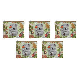LA LA LAND Coin Purse Botanical Beauty 14 x 14cm Pack of 5