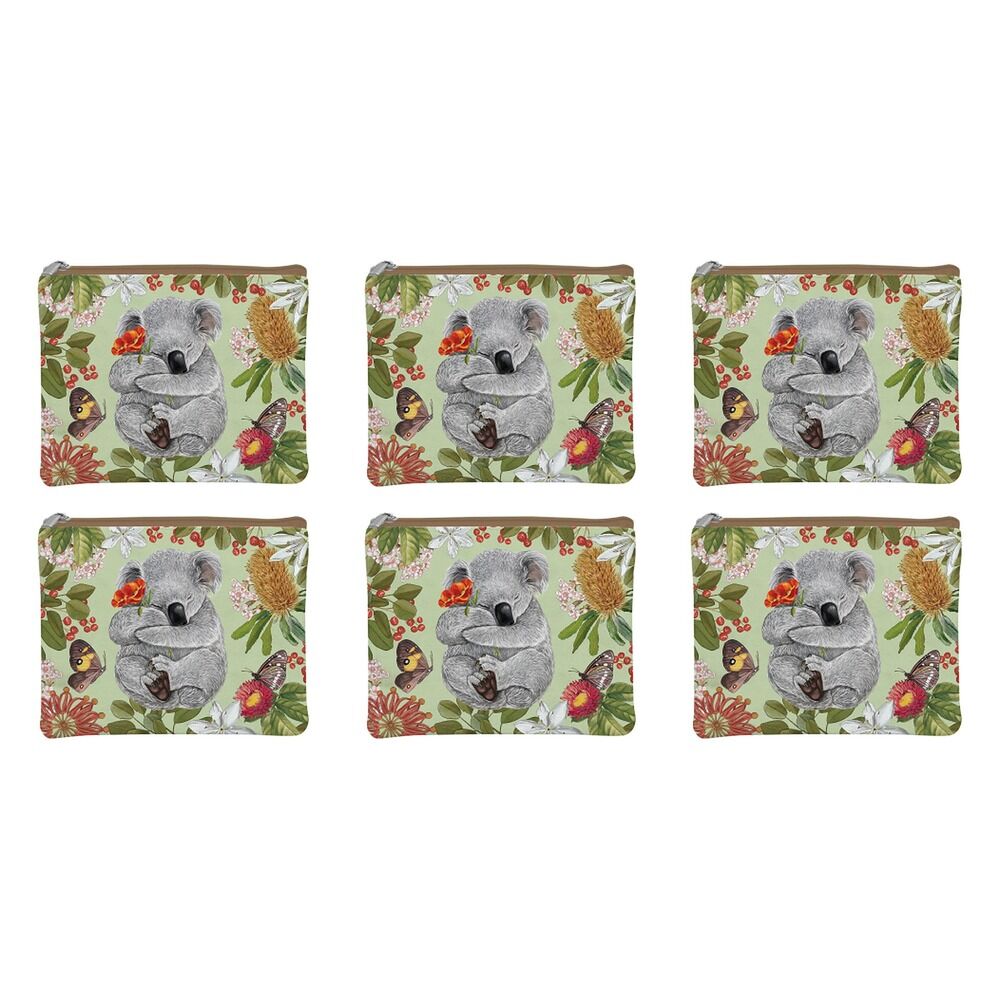 LA LA LAND Coin Purse Botanical Beauty 14 x 14cm Pack of 6