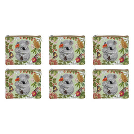LA LA LAND Coin Purse Botanical Beauty 14 x 14cm Pack of 6